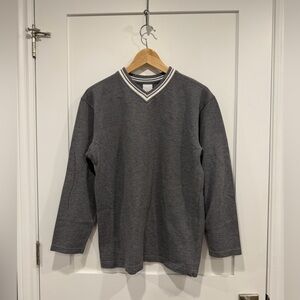 Calvin Klein Jeans Charcoal V-Neck Sweater